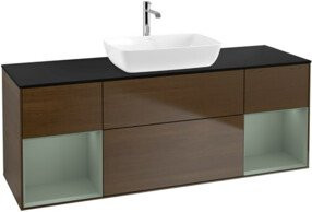 V&B Waschtischunterschrank Finion in Platinblau lackiert, Breite: 160 cm, Tiefe: 50,1 cm, Höhe: 50,1 cm - Bild 1