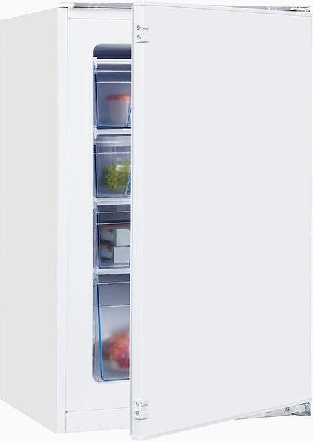 Exquisit EGS101-080F Einbau-Gefrierschrank in Weiß mit umkehrbarer Tür - Bild 1
