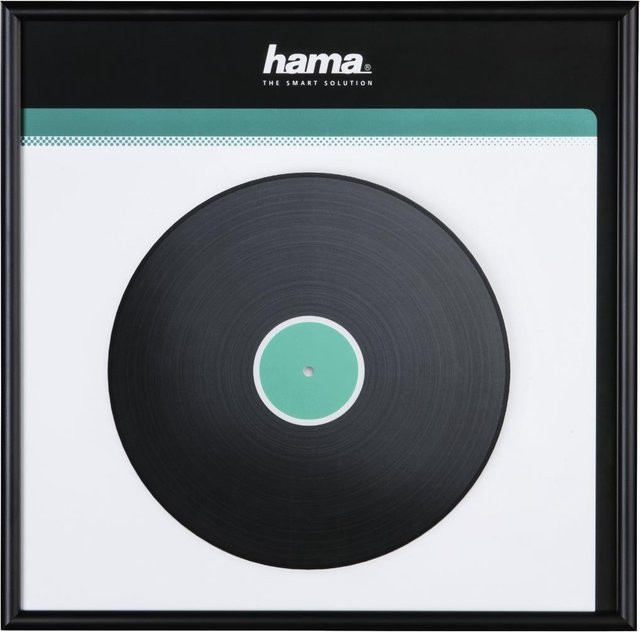 Hama Einzelbilderrahmen Schwarz Quadratisch mit Glas und Metall für die Wandmontage - Bild 1