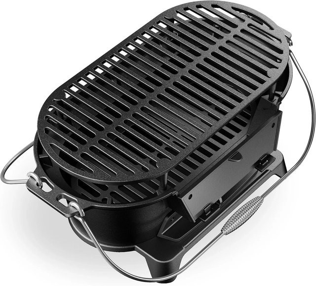 Wiltec Dutch Oven aus Gusseisen in Schwarz für den Holzkohlegrill - Bild 1