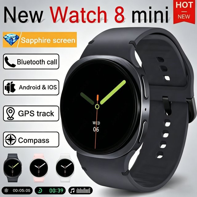 BOALZETD Smartwatch, Schwarz, Silikon, Herren, GPS - Bild 1