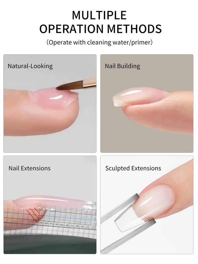 XEIJAYI Polygel Nagelverlängerungsgel, Clear, 6g - Bild 2