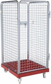 HMH rolltainer Rollbehälter ADB 1350 KU rot B: 72,4 cm, T: 81,5 cm - Bild 1