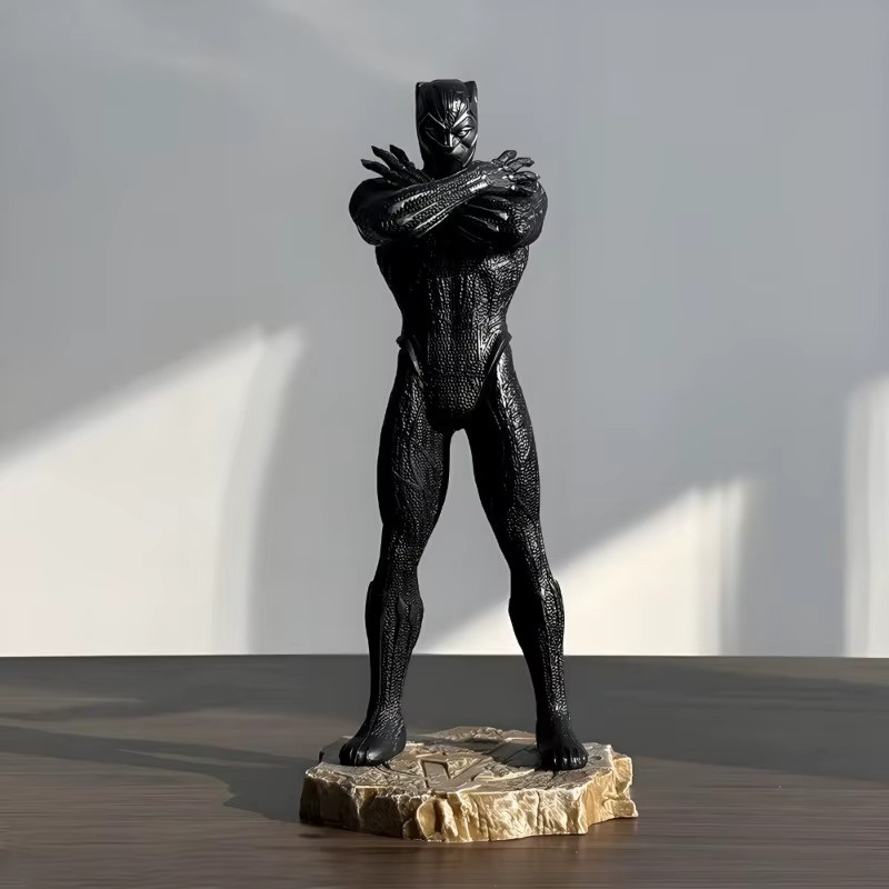 Bandai The Avengers Actionfiguren Black Panther und Iron Man PVC Statue, Höhe: 23 cm - Bild 3