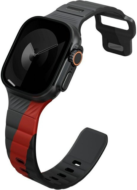 UNIQ Uhrenarmband Stride De Gummi, anthrazit black, Unisex, 49/46/45/44mm - Bild 1