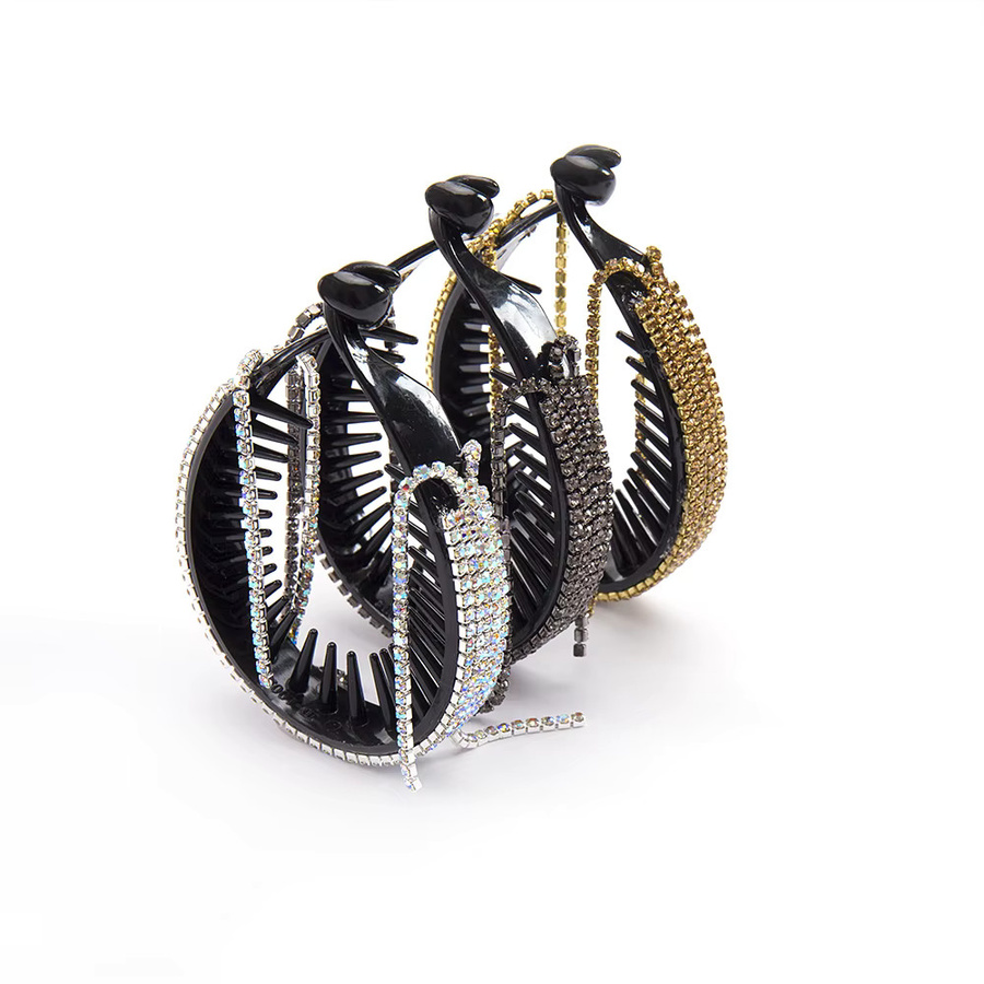 FORWOT Haar Clips, Strass Quaste, Damen - Bild 3