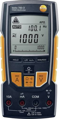 Testo 760-3 Digitales Hand-Multimeter in Gelb mit 6000 Counts, CAT III 1000 V und CAT IV 600 V - Bild 1