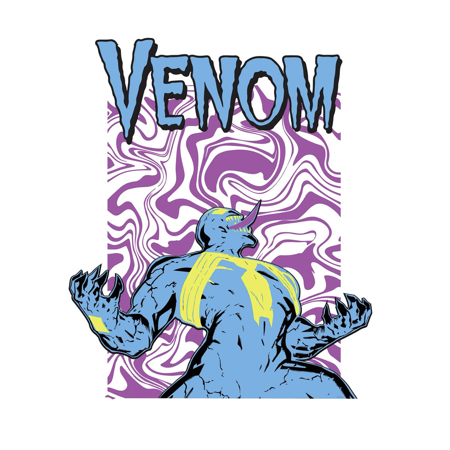 Komar Wandbild Marvel Venom Colourful Scream in Blau und Multicolour, Breite: 50 cm, Höhe: 70 cm - Bild 2
