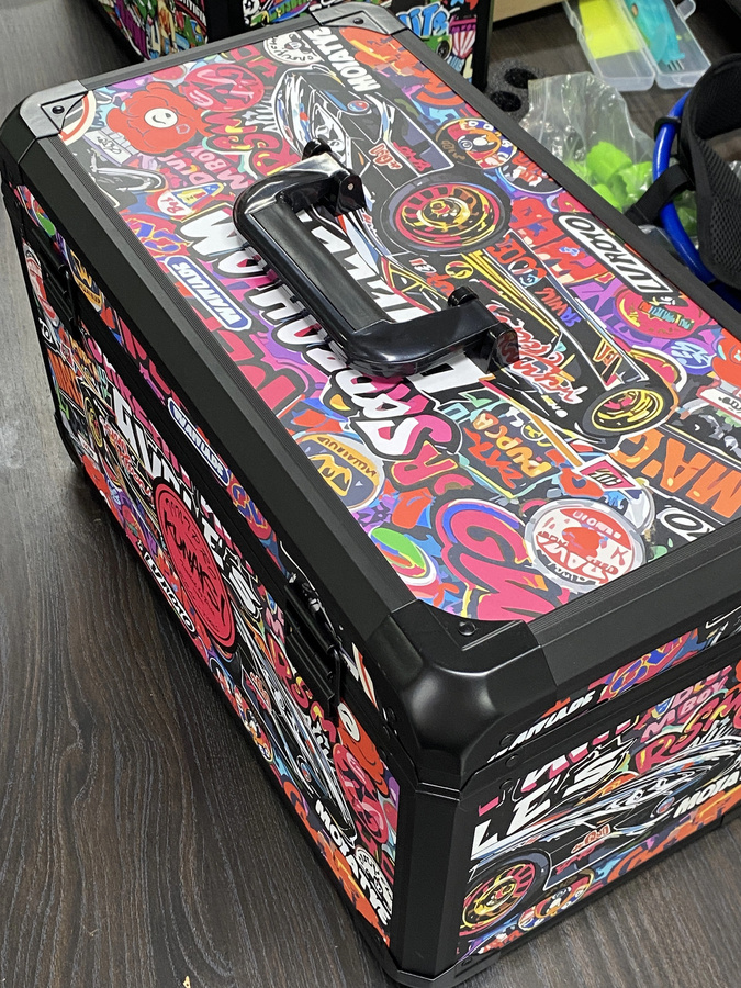 KUNAISI Werkzeugkoffer aus Aluminium mit 2 Schichten und verstellbarem Aufbewahrungsorganisator, Breite: 43 cm - Bild 3