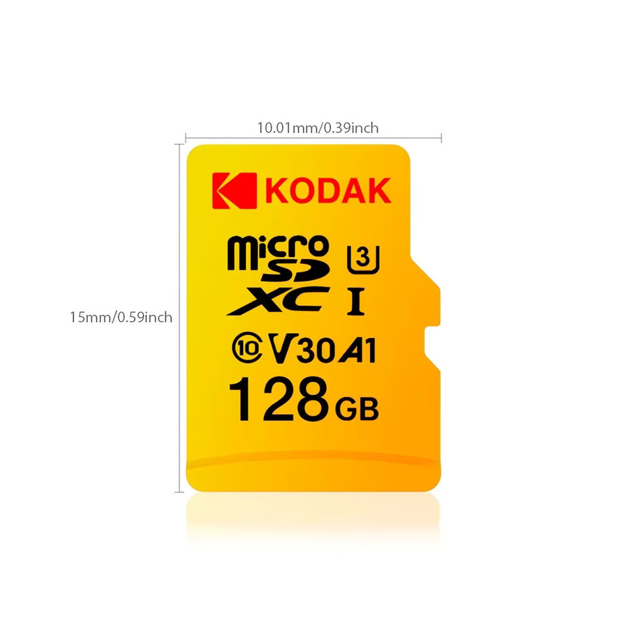 Kodak Micro SD Speicherkarte UHS-I U3 C10 A1 V30 4K TF gelb 32GB - Bild 1