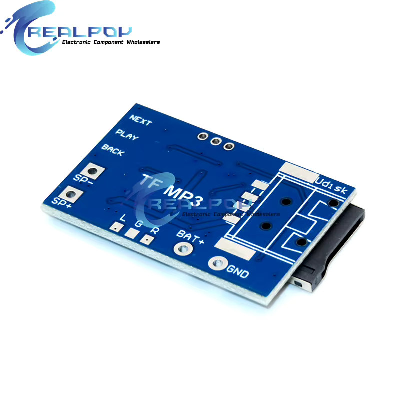 REALPOY Audio-Player Decoder Modul Gpd2846a mit TF-Karte, Festplatte und MP3-Format, Typ-C und Micro-USB, Blau - Bild 2