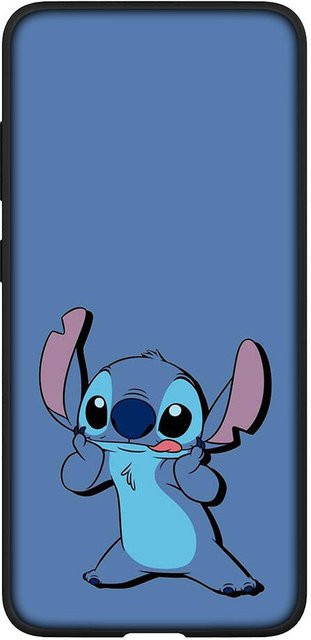 Handyhülle im Anime Stitch Design für Samsung Galaxy S21 FE S22 S23 S24 S25 Ultra A05 A06 A15 A16 A17 A25 A26 A35 A36 A37 A52 A53 A54 A55 A56 A57 in Schwarz und Blau - Bild 1
