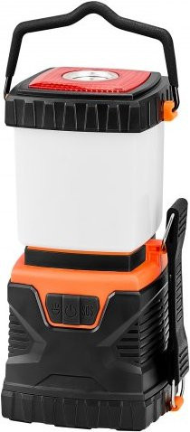 VEVOR LED-Campinglaterne mit 1000 lm, 360 Grad omnidirektionaler Beleuchtung, batteriebetrieben, Schwarz/Weiß, ideal zum Wandern und Angeln - Bild 1
