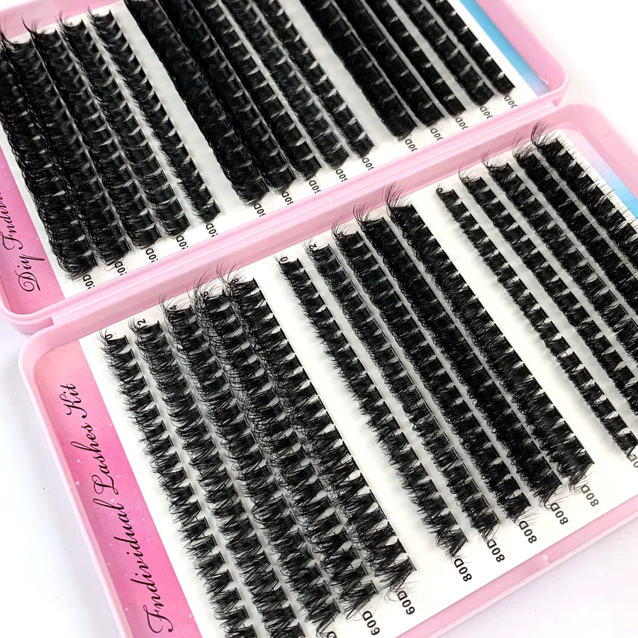 UMIRYAO Wimpernbuch, 500 Stück, Wispy-Wimpern, 10–18 mm, Unisex - Bild 4