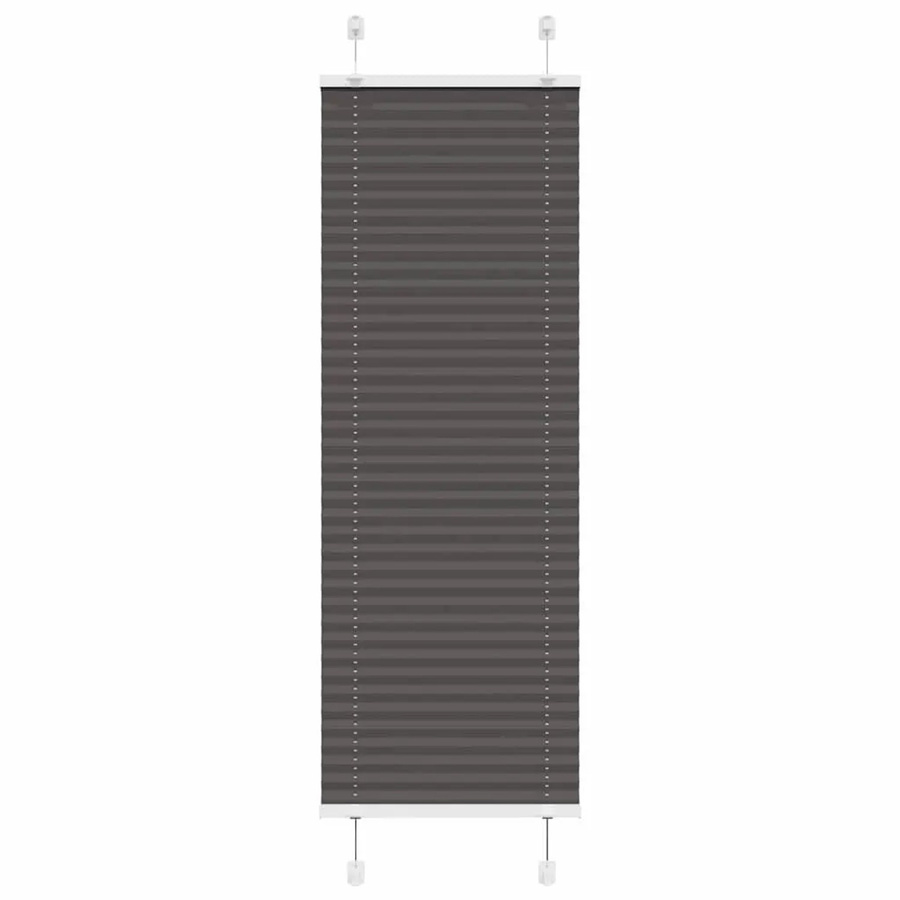 vidaXL Plissee Schwarz aus Polyester, semi-transparent, B: 50 cm, H: 100 cm - Bild 2