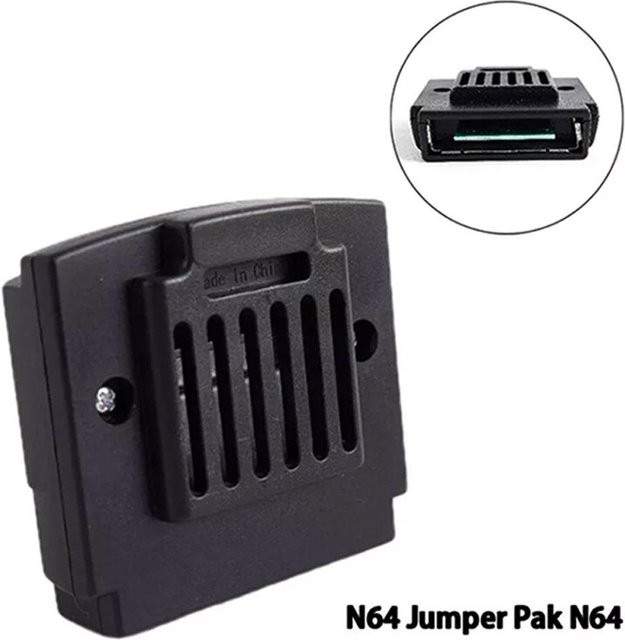 Nintendo 64 Jumper Pack Ersatz für Retro-Spielkonsolen in Schwarz - Bild 1