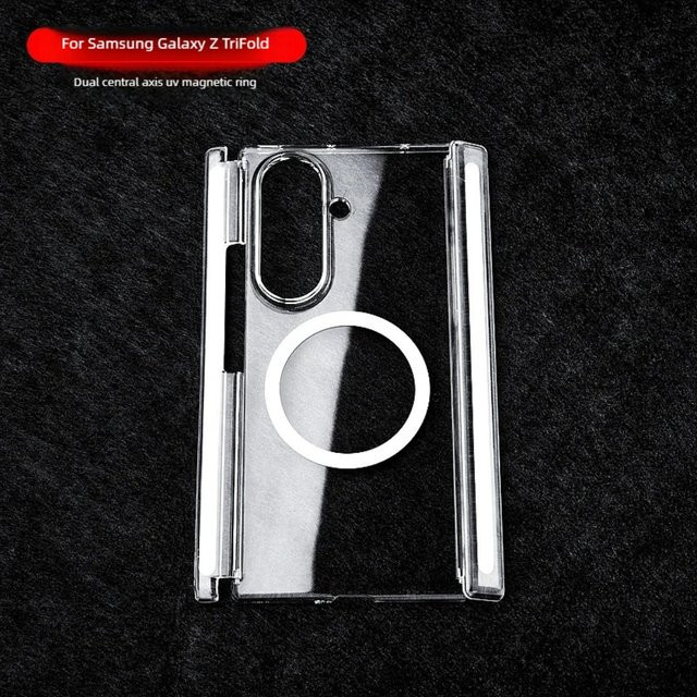 Transparente magnetische Schutzhülle für Samsung Galaxy Z TriFold 2025, stoßfeste Handyhülle mit harter Rückseite - Bild 1