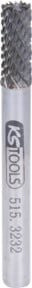 KS Tools HM Zylinder-Frässtift Form A mit Stirnverzahnung in Silber, Durchmesser: 6 mm - Bild 1