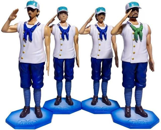Bandai One Piece Marine-Rekrut, Actionfigur, 4-teiliges Set - Bild 1