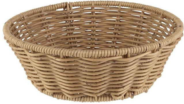 APS Korb COVE aus Polypropylen in Beige, stapelbar, B: 20 cm, T: 20 cm, H: 7 cm - Bild 1