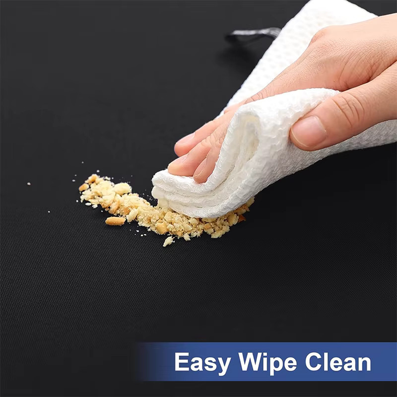LMETJMA Rechteckige Tischdecke aus Polyester, elastisch und waschbar, für Tische bis 1,8 m - Bild 2