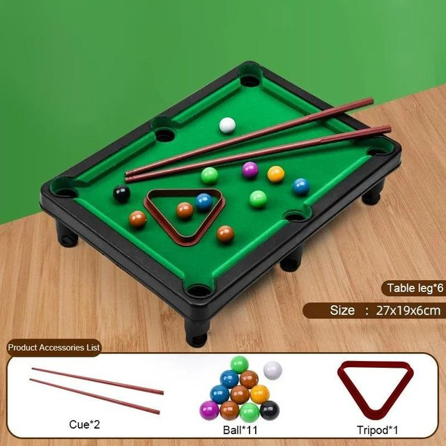 Binchi Outdoor Product Mini Pool Billard Spiel Tischplatte, ab 7 Jahren - Bild 1