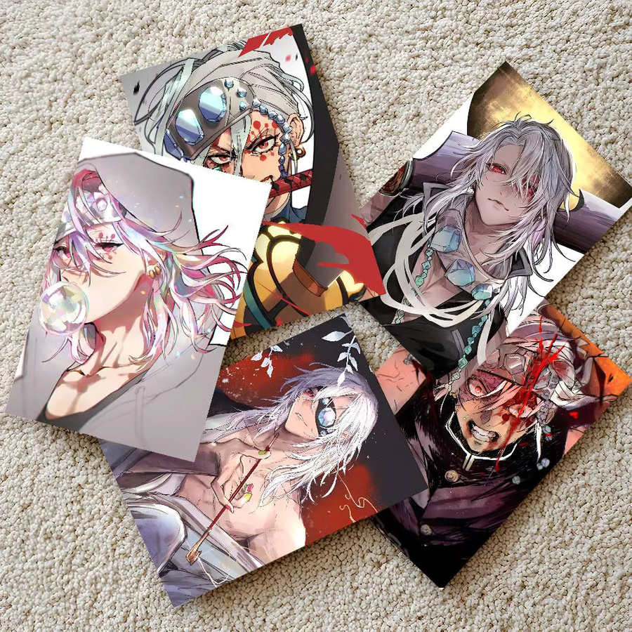 Wasserdichter Anime Uzui Tengen Wandaufkleber als selbstklebendes Poster in Mehrfarben - Bild 3