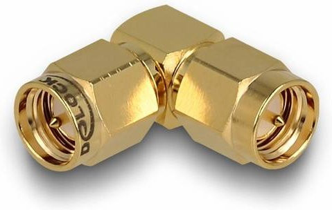 Delock 12020 SMA-Adapter SMA-Stecker in Gold - Bild 1