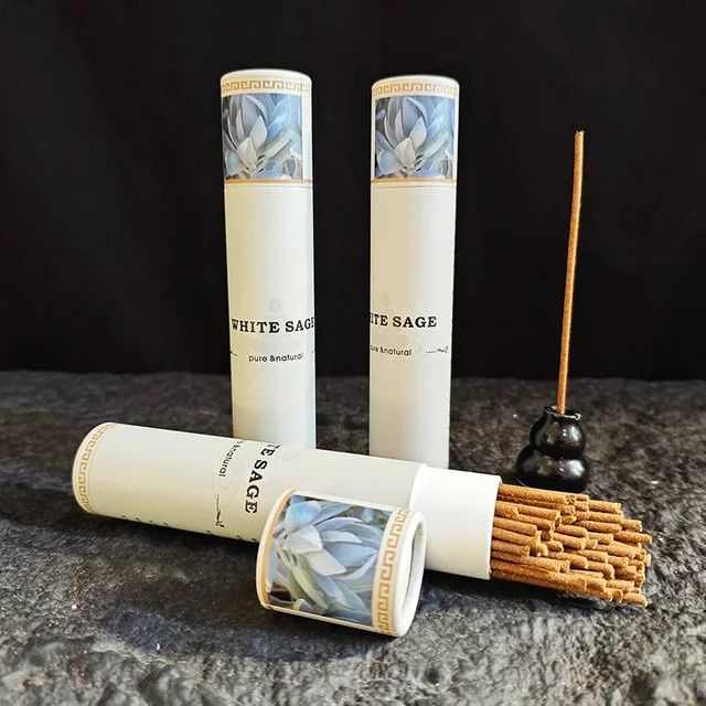 YXYMCF California White Sage Räucherstäbchen mit floralem Duft zur Aromatherapie und energetischen Reinigung - Bild 1