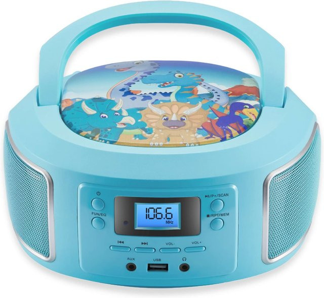 Cyberlux CL-940 Tragbarer Kinder CD-Player mit Radio, MP3 und USB in Grün - Bild 1