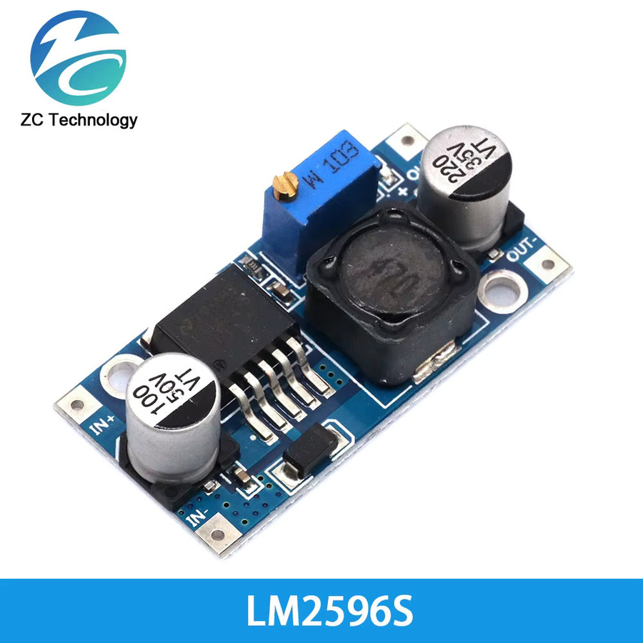 LM2596 DC-DC Schrittstufenregler Spannungsregler Modul 3A Blau für Arduino - Bild 3