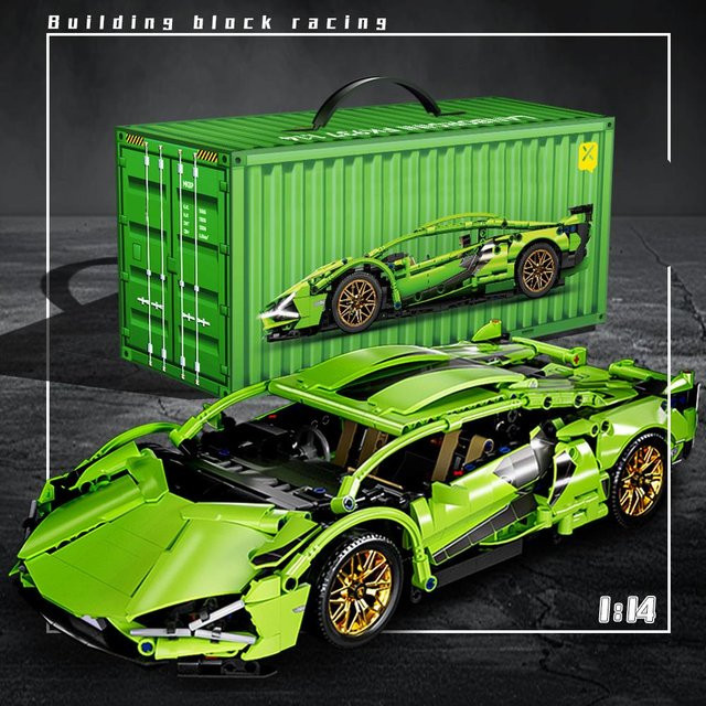 Technische Bausteine Racing Auto Modell, RC Auto, 1280 Teile, ab 6 Jahren - Bild 1