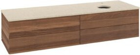 V&B Waschtischunterschrank Antao mit Frontstruktur in Weiß, B/T: 160 x 50 cm - Bild 1