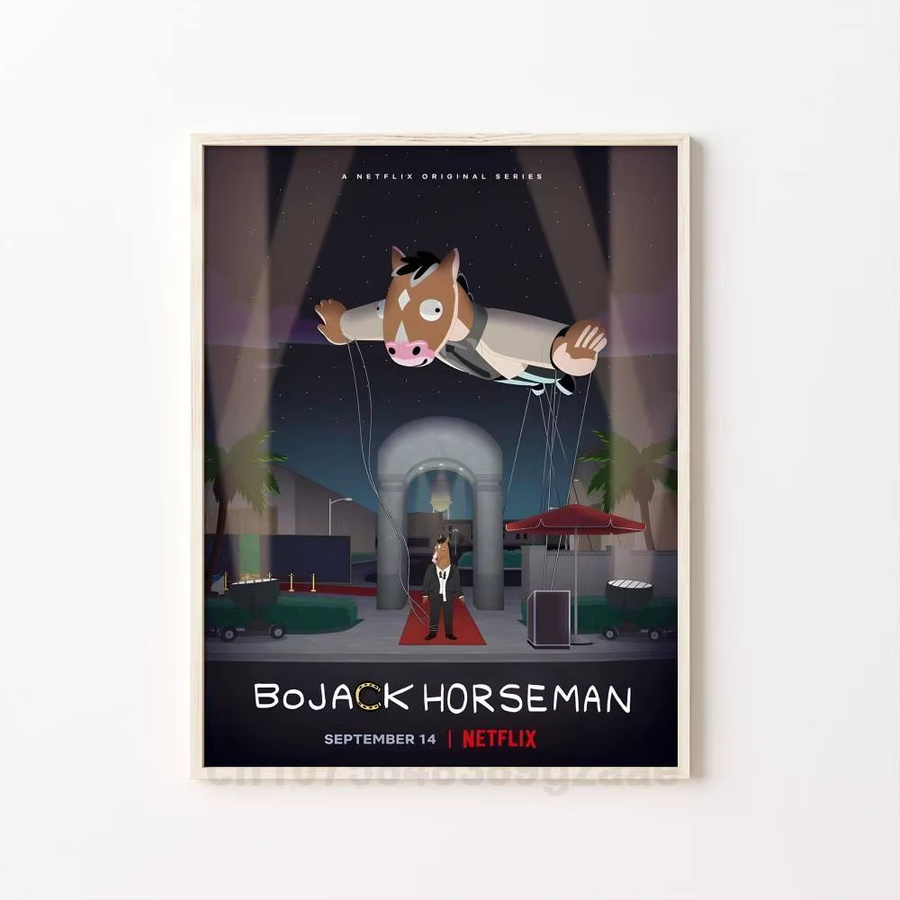 Wasserfester Anime B-BoJack H-Horsemans Poster-Aufkleber in Mehrfarbig, Rechteckig, B/H: 15 x 15 cm - Bild 7