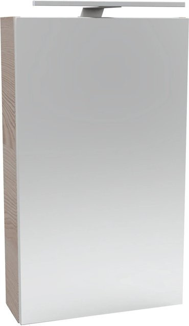 Fackelmann Spiegelschrank SBC Alaska Esche Grau mit Softclose Türen und LED-Beleuchtung B/H/T: 40 x 68 x 15,3 cm - Bild 1