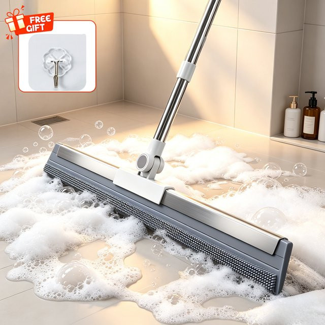 GQHOME Silikon-Schaber-Besen als vielseitiger Boden- und Glaswischer für Bad und Toilette, Höhe: 120 cm - Bild 1