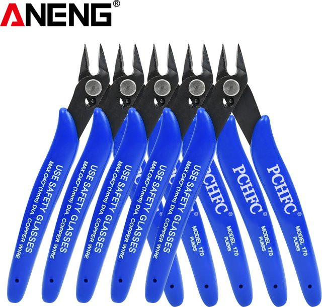 ANENG Mini-Diagonalzange als Seitenschneider und Wunschzange für Elektronik und 3D-Drucker-Teile - Bild 1