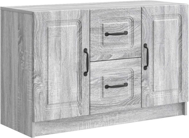 vidaXL Sideboard modern in Grau Sonoma aus Holzwerkstoff, B/T/H: 89 x 34,5 x 57 cm - Bild 1