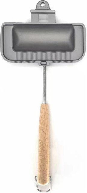Fishine Doppelseitige Sandwich-Backform und Bratpfanne aus Aluminium, Grau, Antihaftbeschichtet - Bild 1