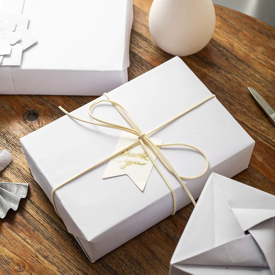 Weißes Kraftpapier als Bastelpapier und Geschenkpapierrolle für DIY-Projekte und Künstlerbedarf - Bild 4