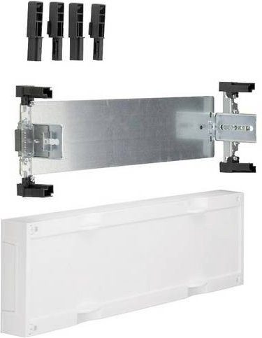 Hager UD12C1 Baustein universN Verteilerdose aus Kunststoff in Weiß mit verstellbarer Montageplatte, Breite: 15 cm, Höhe: 50 cm - Bild 1