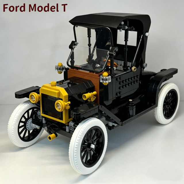Hot Toys Ford T Modellauto, Baustein-Puzzle-Modell, 1.060 Teile - Bild 1