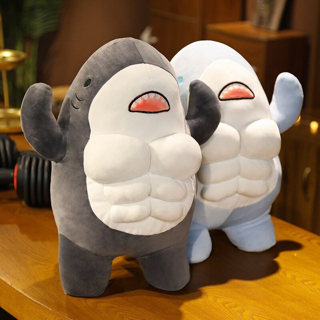 MIAOOWA Shark Plush Doll Gray - Bild 1