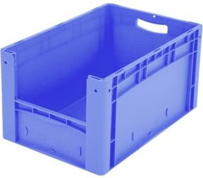 Bito Eurostapelbehälter XL Set in Blau mit Etikett, B/T/H: 60 x 40 x 32 cm - Bild 1