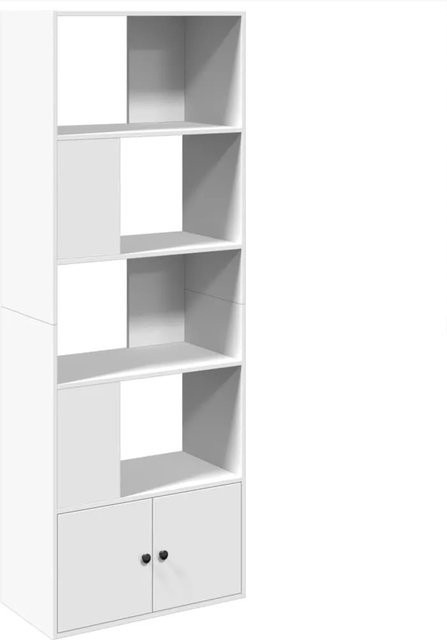 vidaXL Bücherregal Weiß aus Holzwerkstoff B/T/H: 70 x 36 x 189 cm - Bild 1
