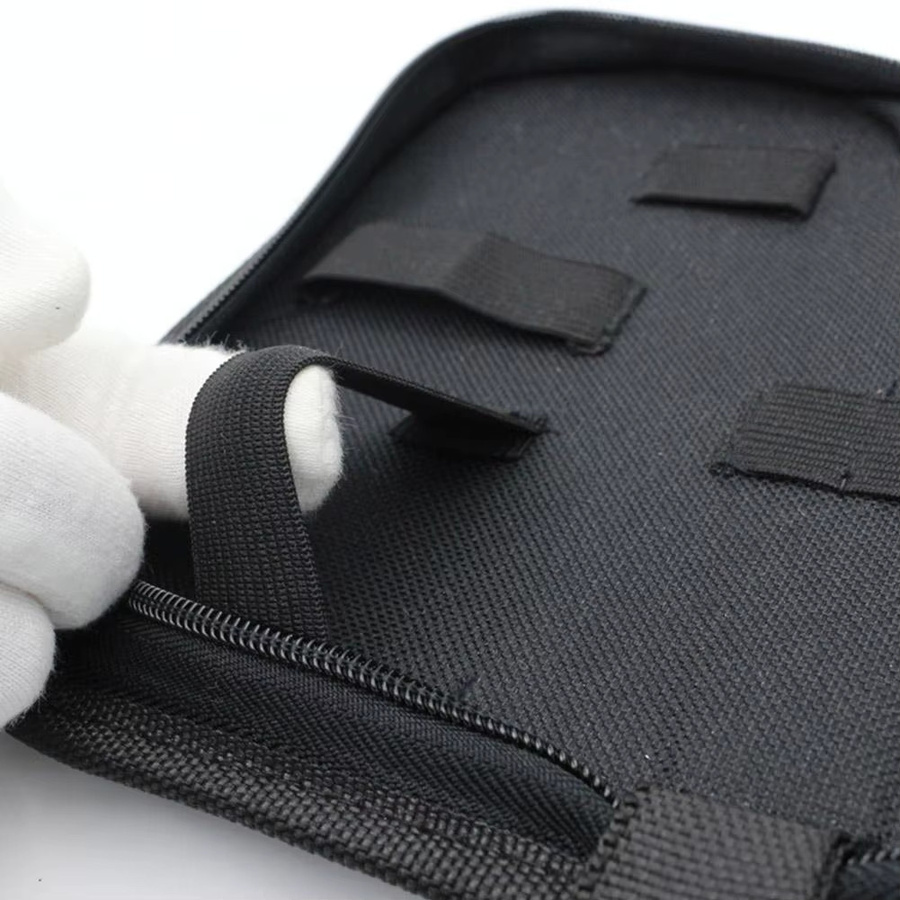 Kleine Werkzeugtasche aus schwarzem 600D Oxford Polyester zur Aufbewahrung von Zangen und Hardware-Zubehör - Bild 5