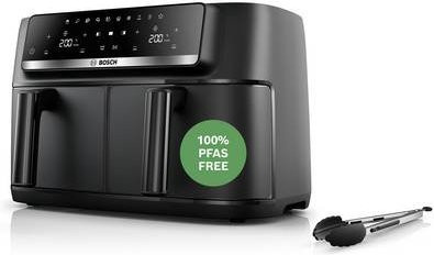 Bosch Serie 4 Double Drawer Air Fryer mit Dual Zone, 9 l, 2500 W, Schwarz - Bild 1