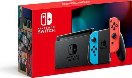 Nintendo Switch Tragbare Spielkonsole Schwarz Rot Blau 32 GB WLAN - Bild 2