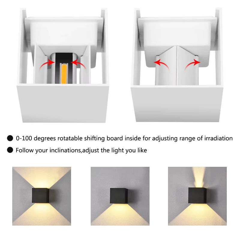 TRAZOS Wandlampe mit Bewegungssensor aus Aluminium und Acryl in Weiß für Flur, Küche und Schlafzimmer - Bild 5