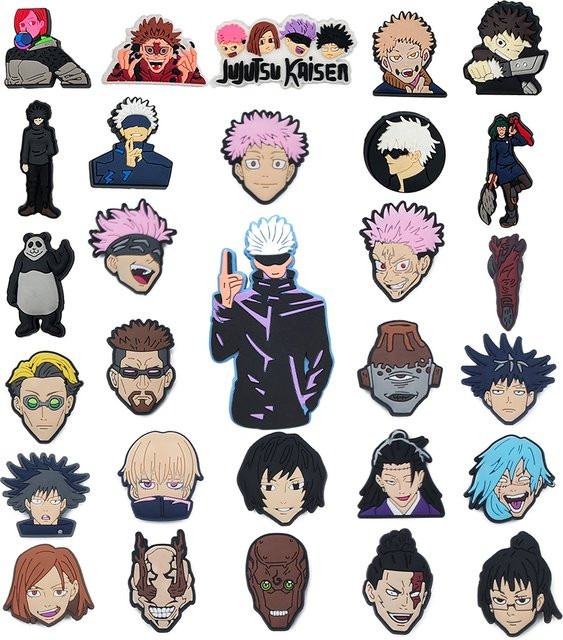 Manga Schuh-Charms, Orange, Jujutsu Kaisen, Unisex - Bild 1